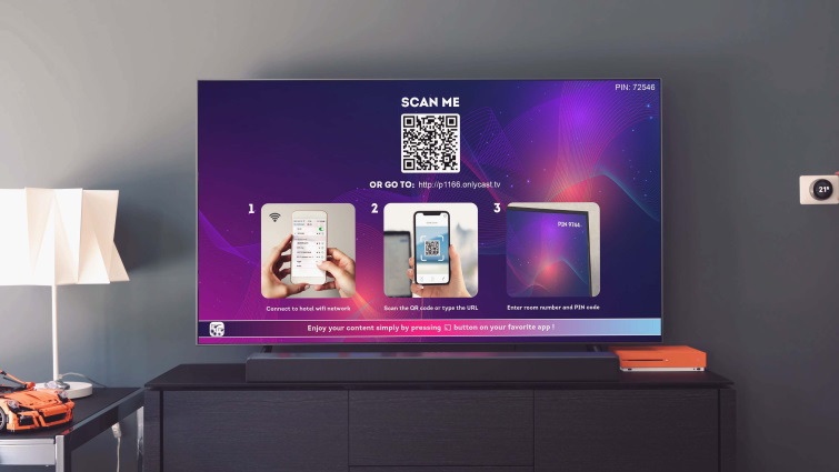 Casting OTT sécurisé en chambre d'hôtel — expérience client Chromecast pour hôtels