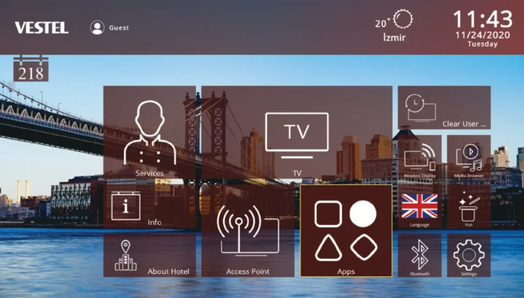 Digiguest hotelový CMS — systém na správu obsahu pre hotelové TV