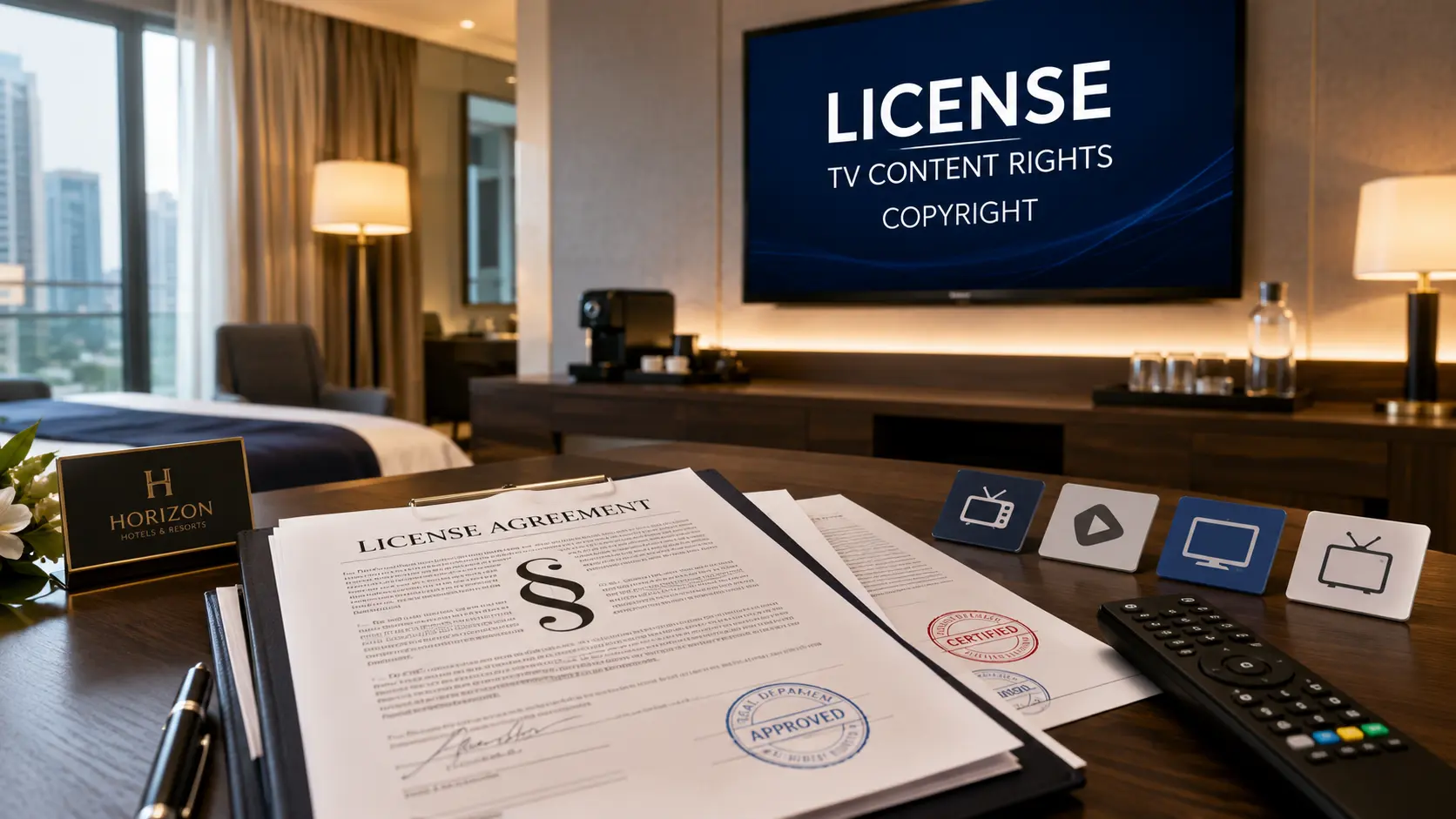 Licencje na telewizję hotelową — zgodna z prawem dystrybucja sygnału TV w hotelu, doradztwo iBeeQ