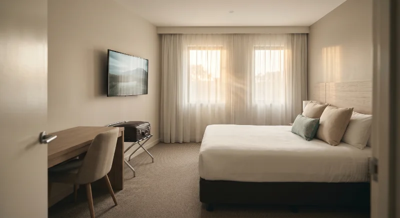 Pokój hotelowy — odległość od telewizora