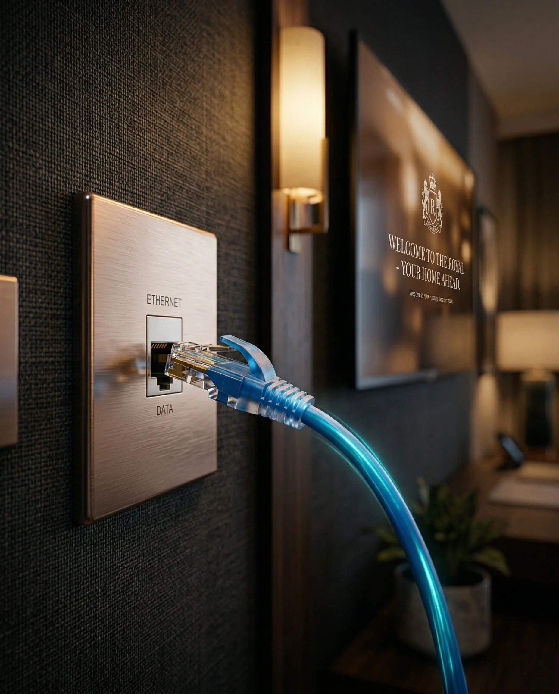 IPTV system in a hotel room
