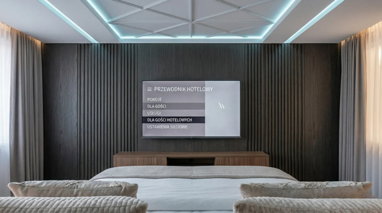 Jaka odległość od telewizora — kalkulator rozmiaru TV dla hotelu